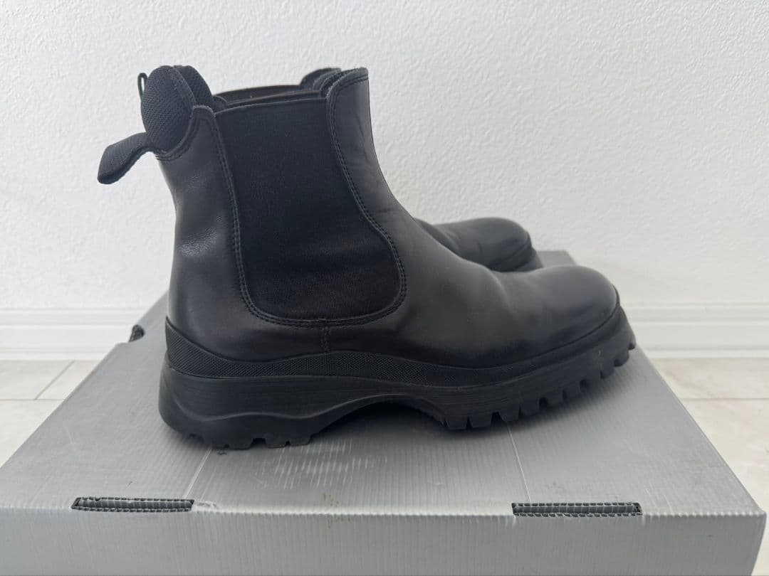 PRADA ブラック サイドゴアブーツ 保存袋付き