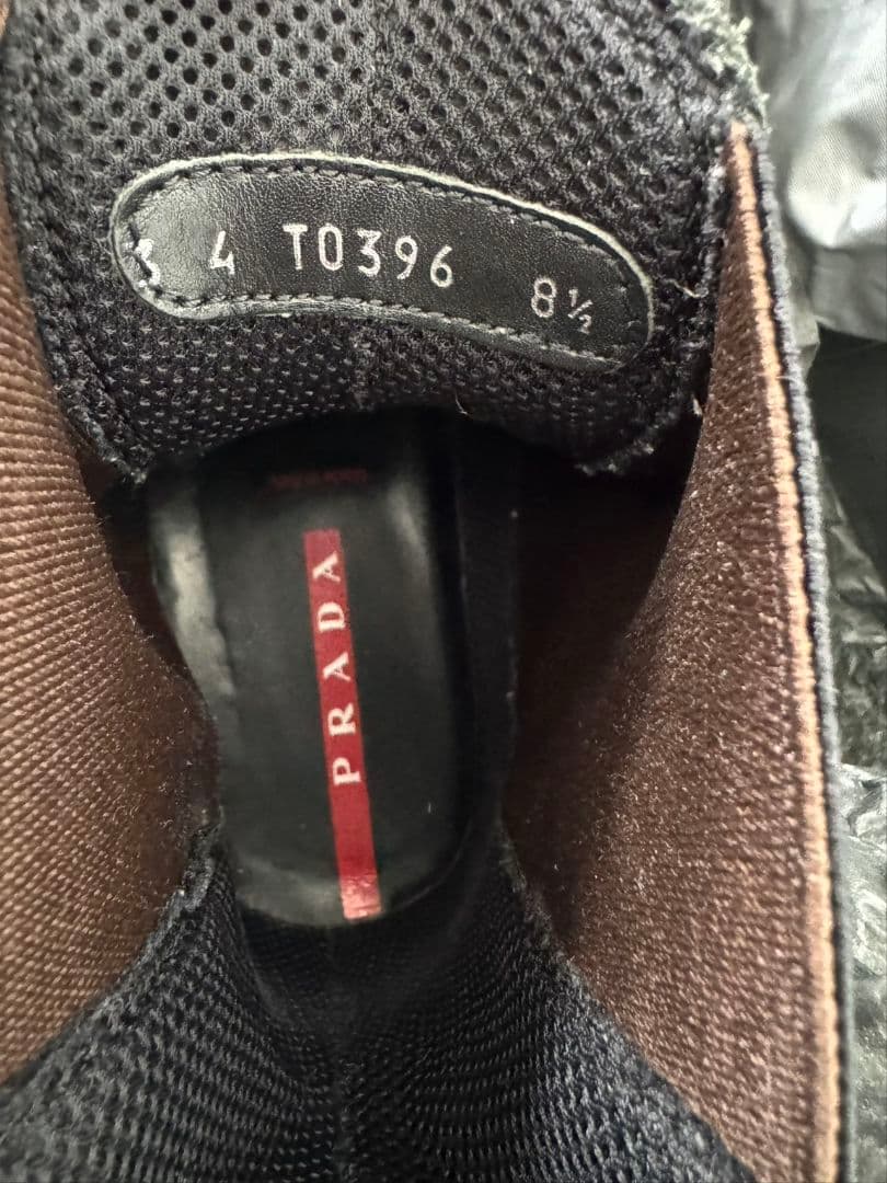 PRADA ブラック サイドゴアブーツ 保存袋付き