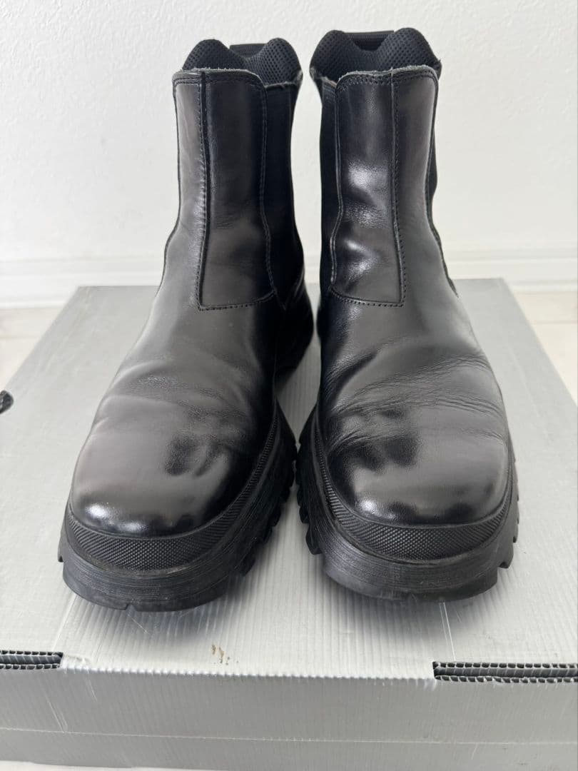 PRADA ブラック サイドゴアブーツ 保存袋付き