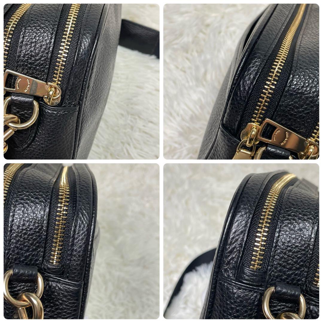 美品 COACH コーチ F75818 ホースアンドキャリッジ ショルダーバッグ