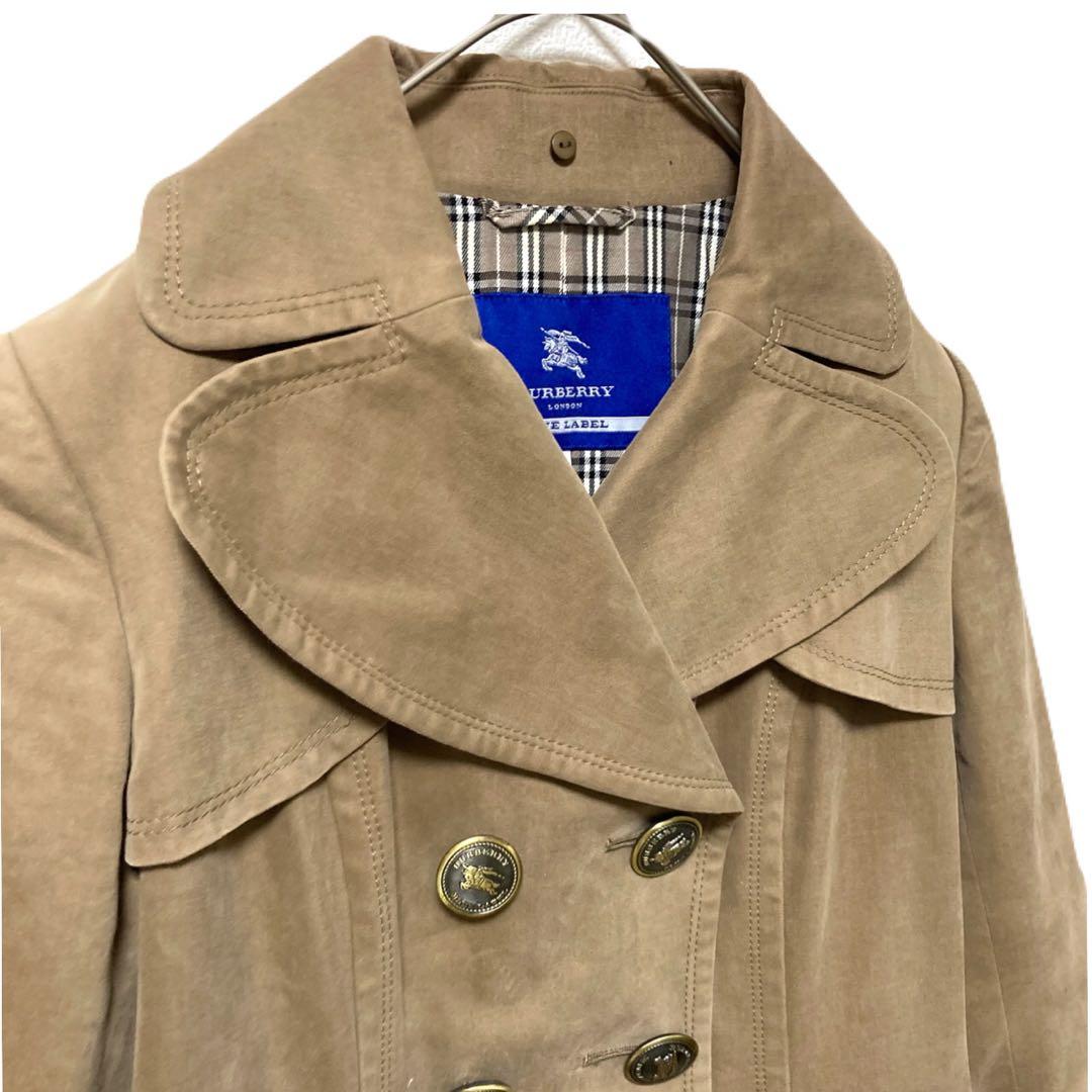 中古 Burberry バーバリー ブルーレーベル コート ノバチェック M