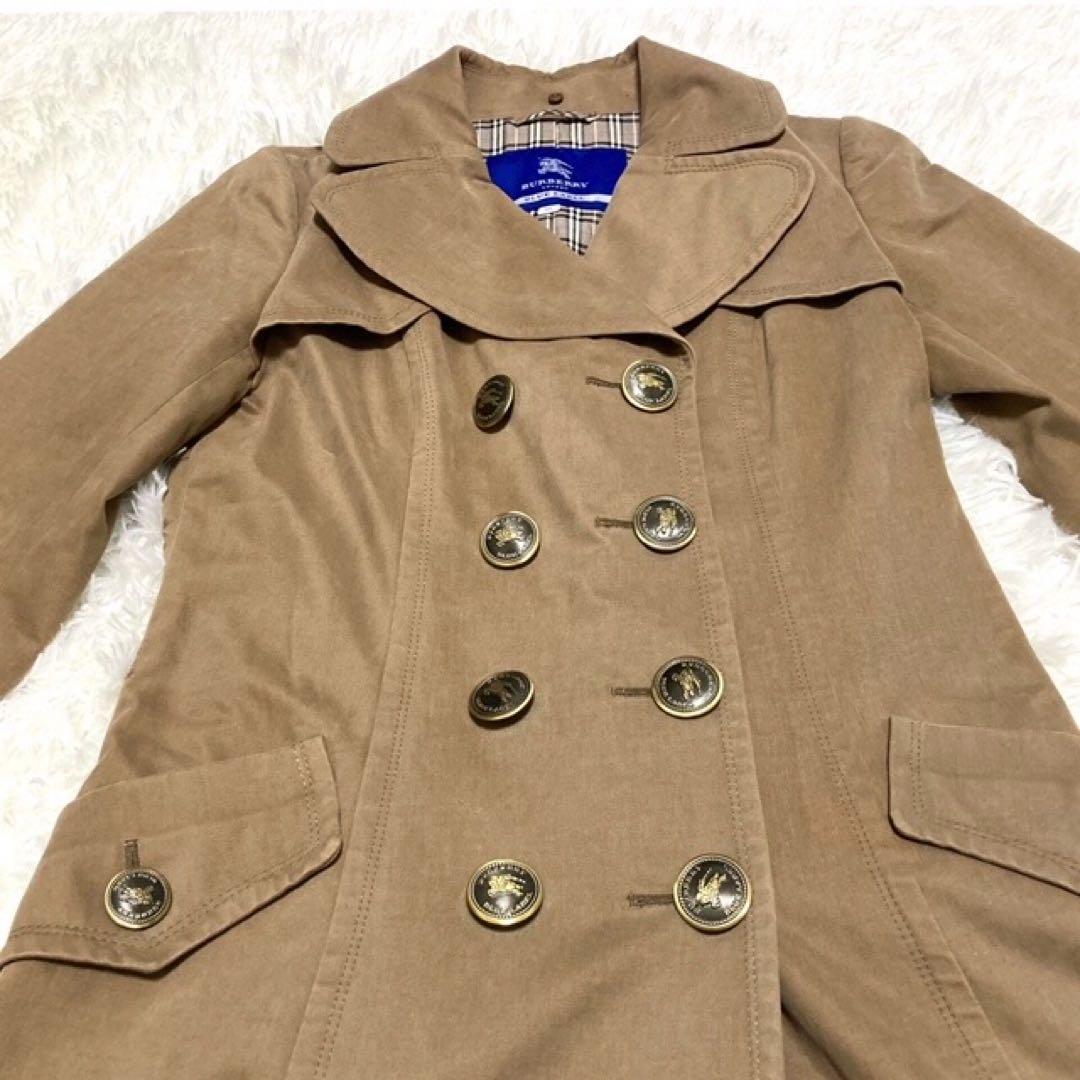 中古 Burberry バーバリー ブルーレーベル コート ノバチェック M