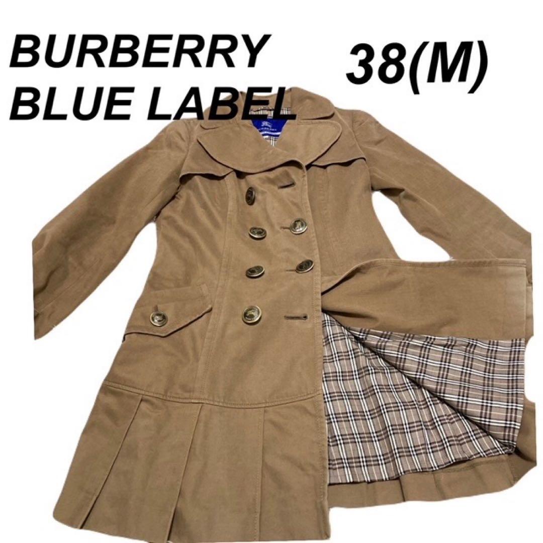 中古 Burberry バーバリー ブルーレーベル コート ノバチェック M