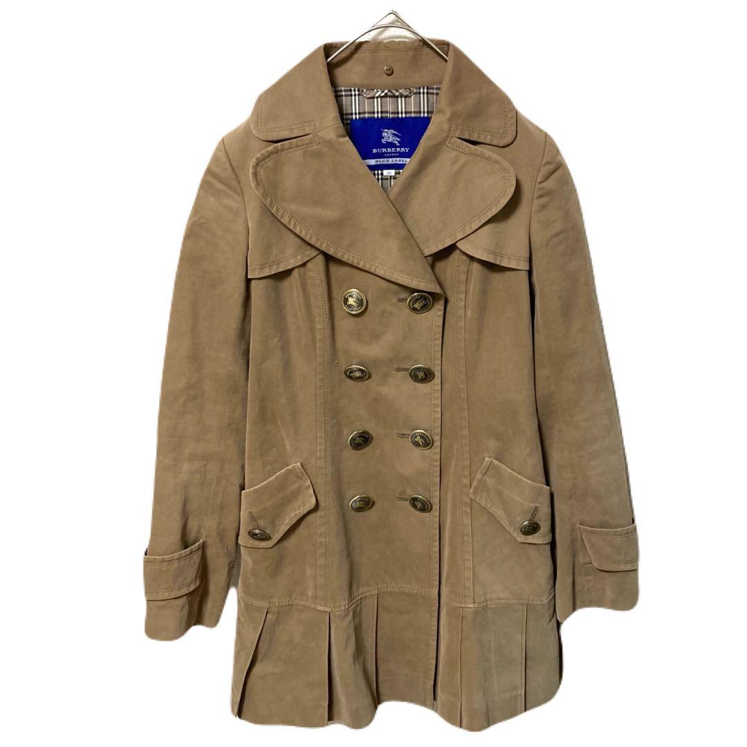中古 Burberry バーバリー ブルーレーベル コート ノバチェック M