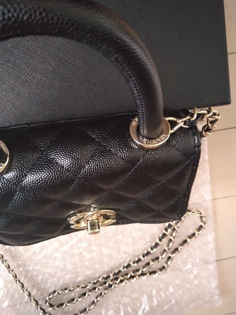 ♡*様 CHANEL ノベルティ ショルダーバッグ トップハンドル 黒 ブラック