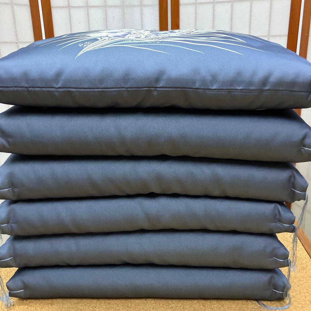 お正月に　花柄座布団6枚セット　お布団屋さん仕立て　お客様用