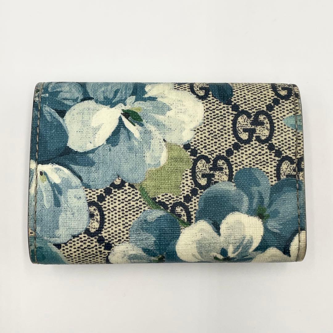 【美品✨】グッチ　GGブルームス　花柄　GGスプリーム　６連キーケース