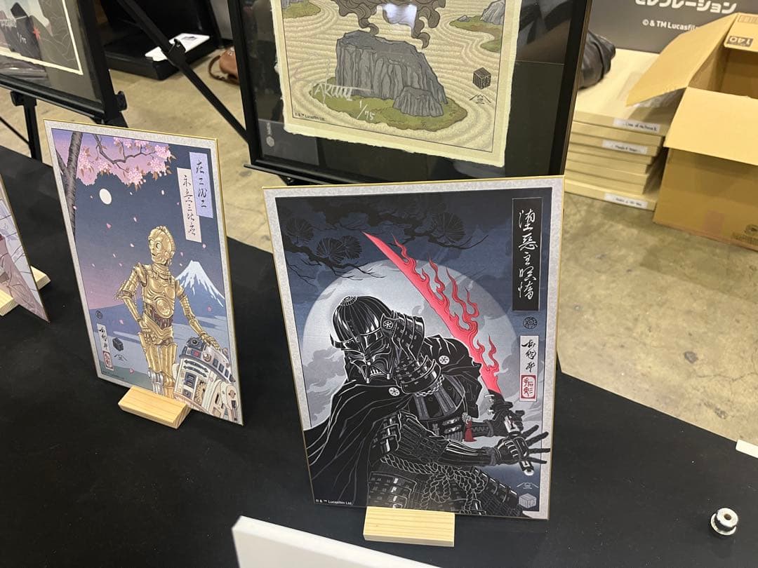【未開封】スターウォーズ SWCJ 2025 公式 色紙 ダースベイダー 浮世絵