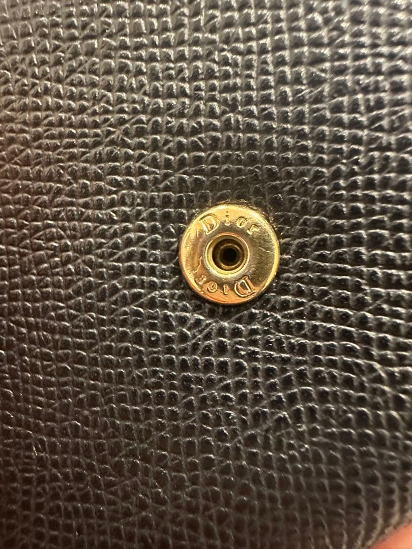 Christian Dior ブラック 三つ折り財布