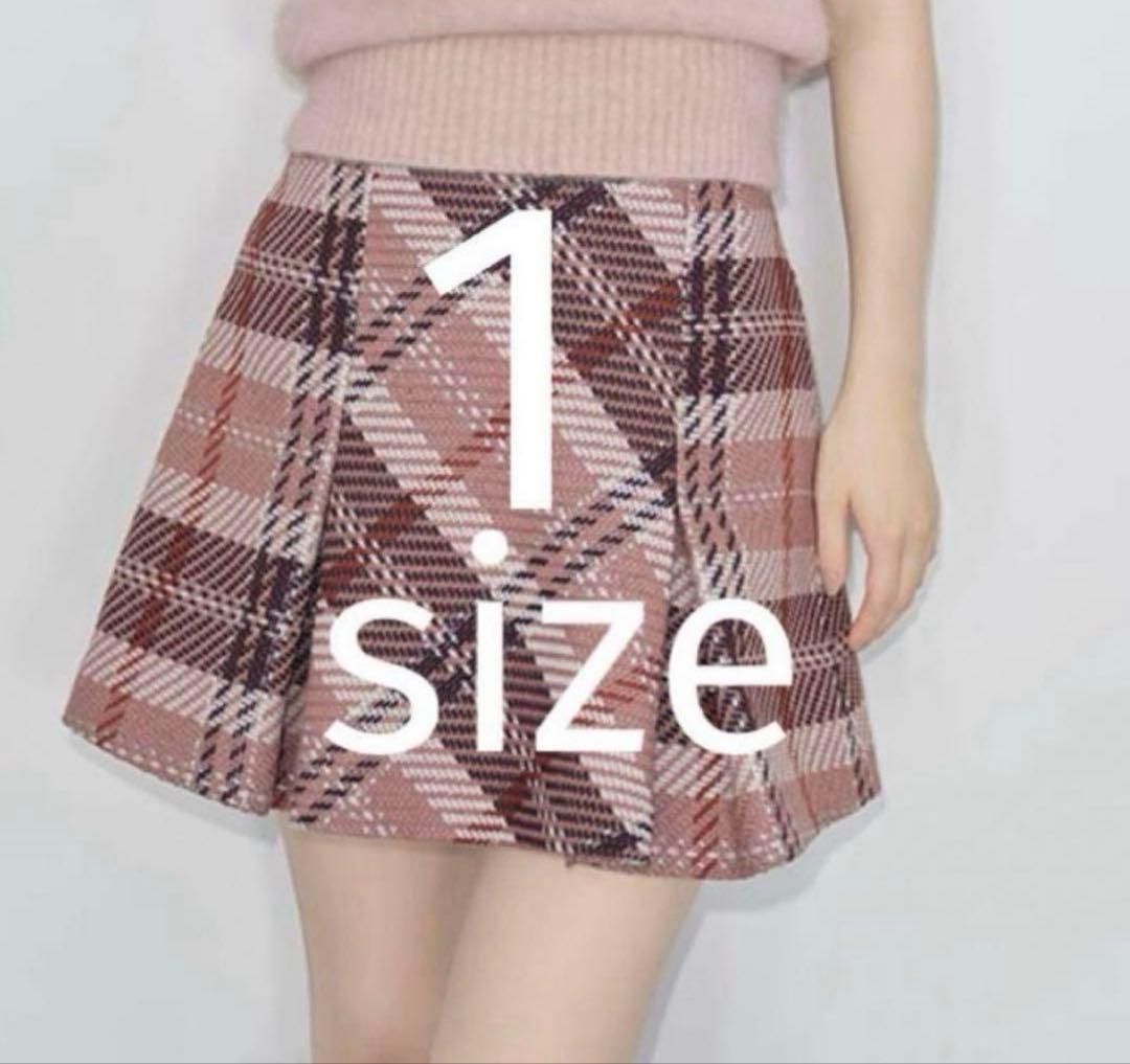 正規品　ロービングチェックミニスカート　snidel