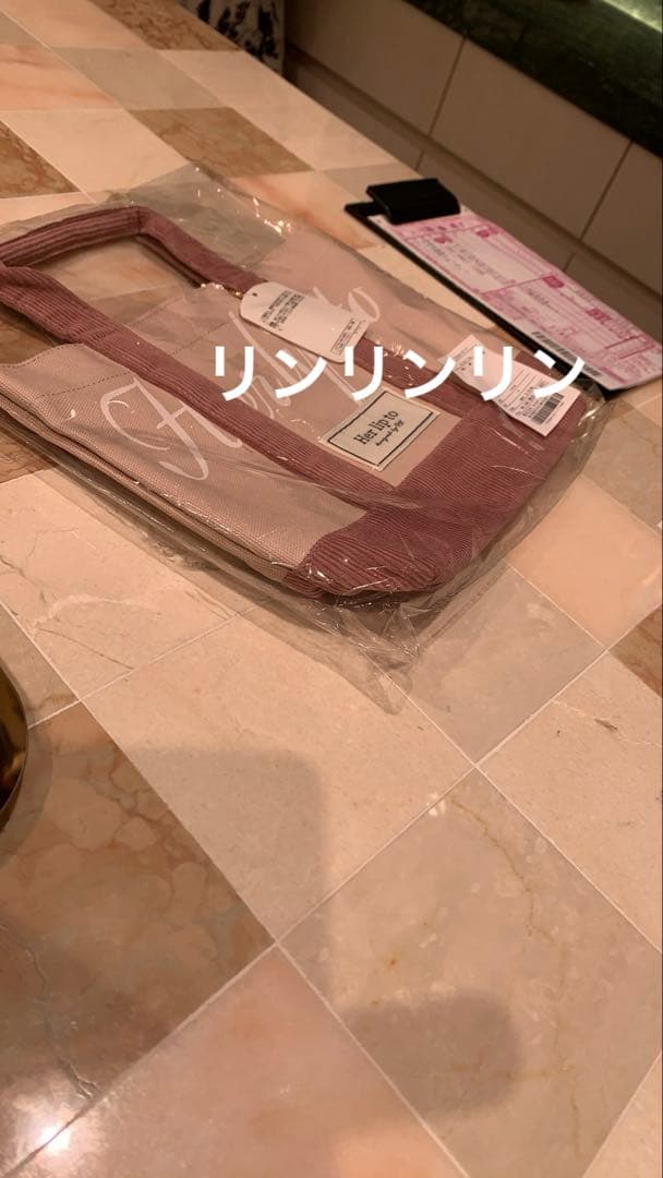 ラスト新品未開封正規品herlipto mini tote限定トートバッグピンク