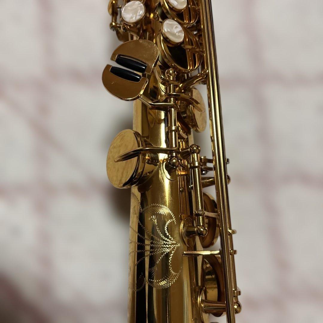 極美品 希少　ソプラノサックス　sp-650 Jマイケル　彫刻　ゴールド　ケース