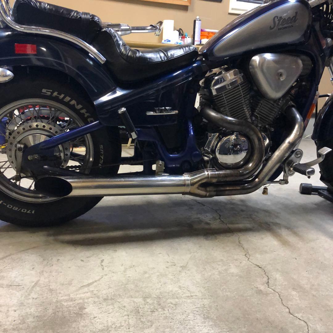 スティード 2in1マフラー 当時物