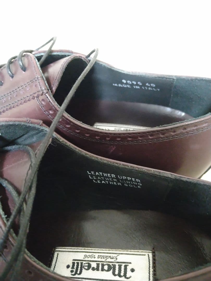新品・未使用　イタリア製 Marelli マレリー 本革 ビジネス靴 サイズ40