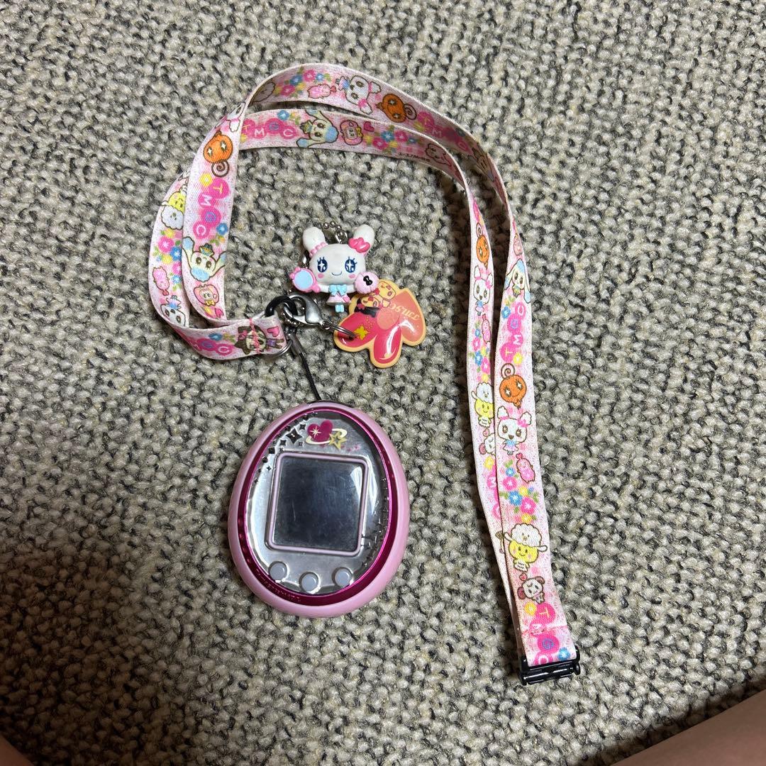 たまごっちピンク ラブリっちキーホルダーネックストラップ付 平成ギャル 平成女児