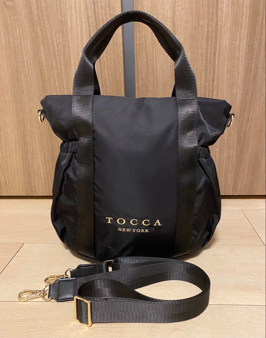 美品☆TOCCA SANA SIDEPOCKET TOTE トートバッグ