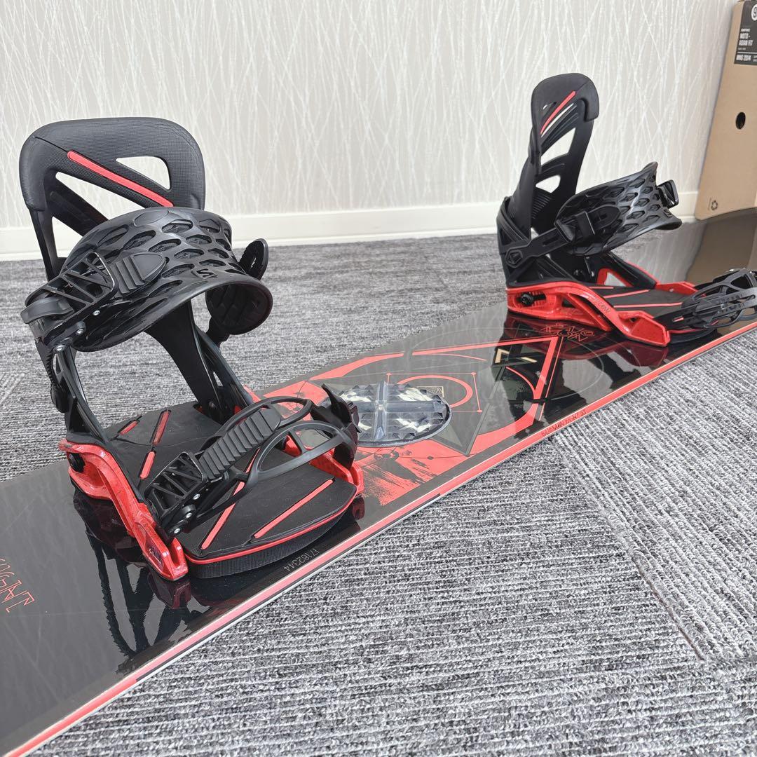 15美品❗️超豪華❗️サロモン メンズスノーボードセット★スノボ153cm+ビン付