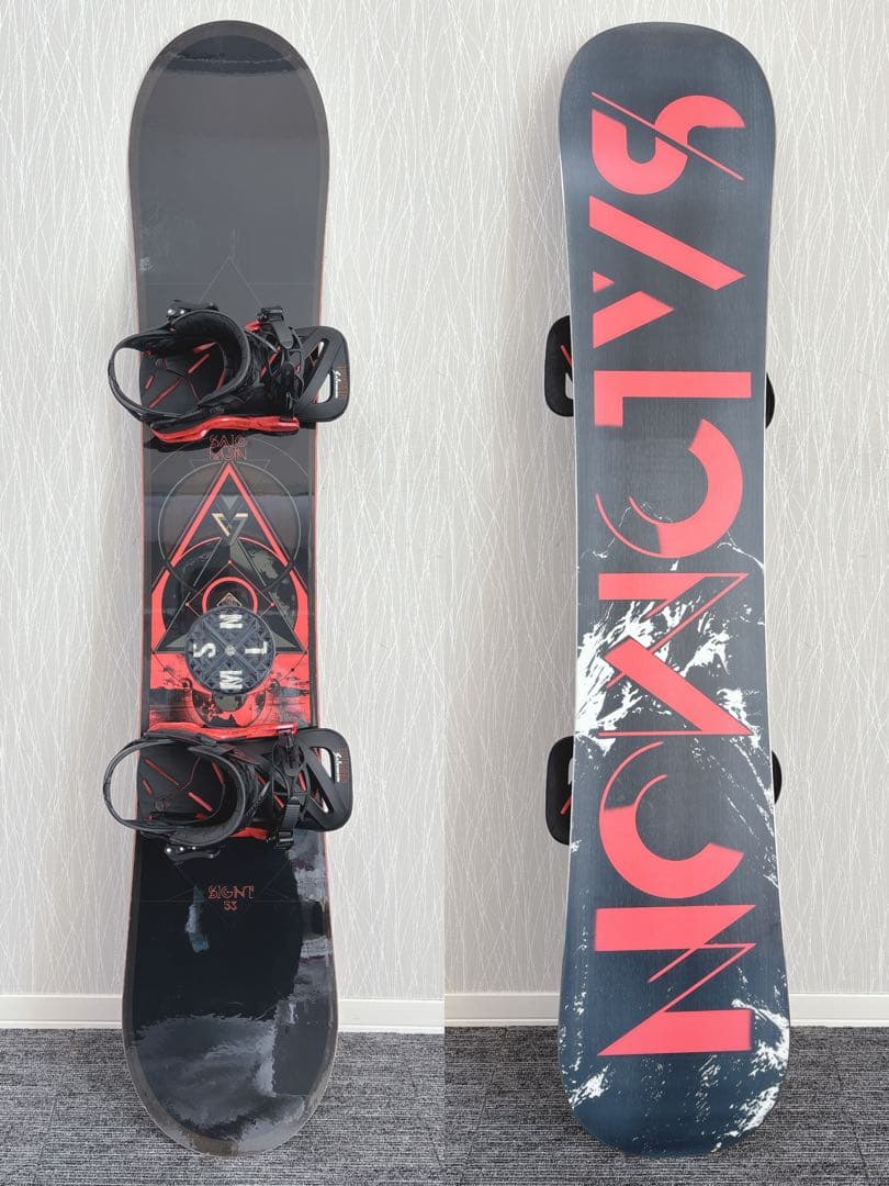 15美品❗️超豪華❗️サロモン メンズスノーボードセット★スノボ153cm+ビン付