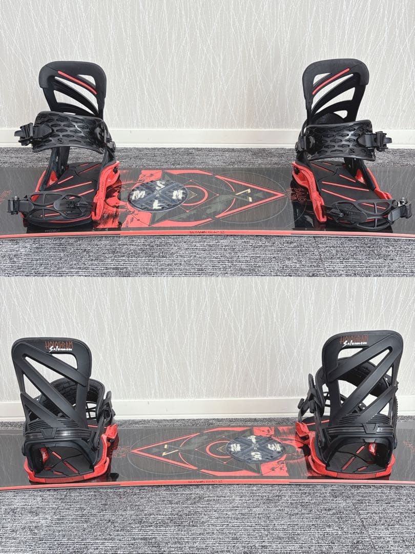 15美品❗️超豪華❗️サロモン メンズスノーボードセット★スノボ153cm+ビン付