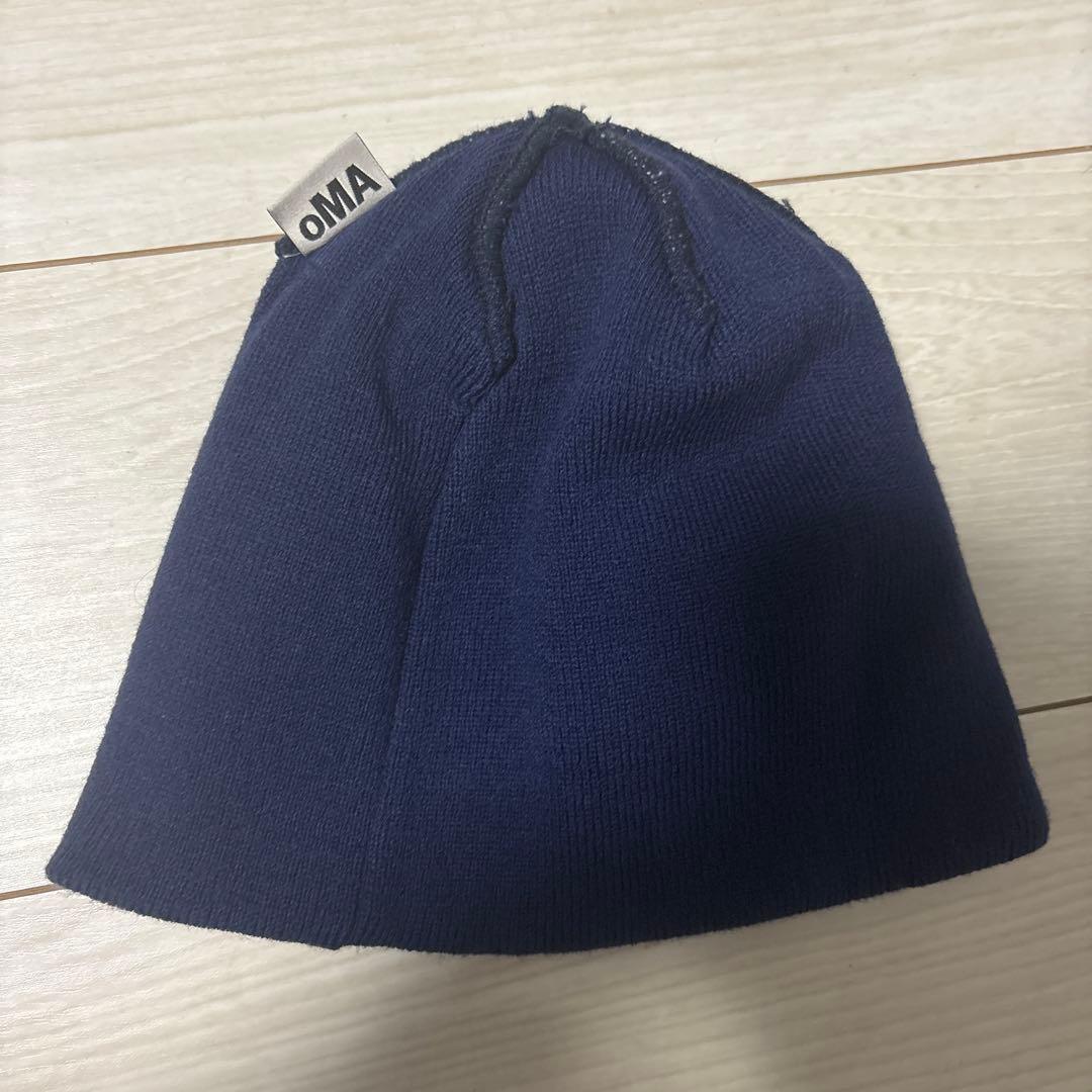 oMA NYNY SKULL CAP ネイビー　ビーニー　ニット帽