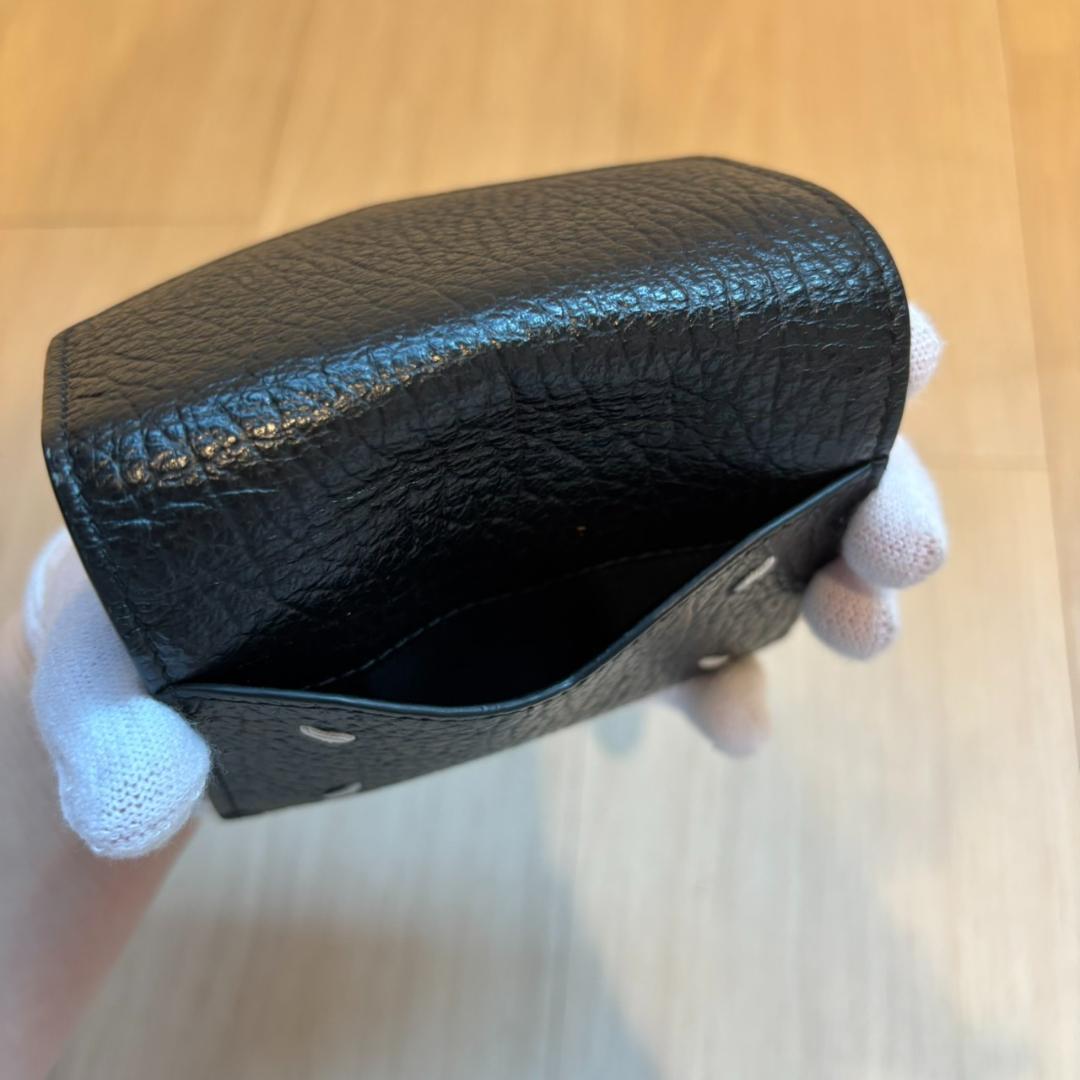 【未使用級】メゾンマルジェラ スリーフォールドウォレット 財布 4ステッチ