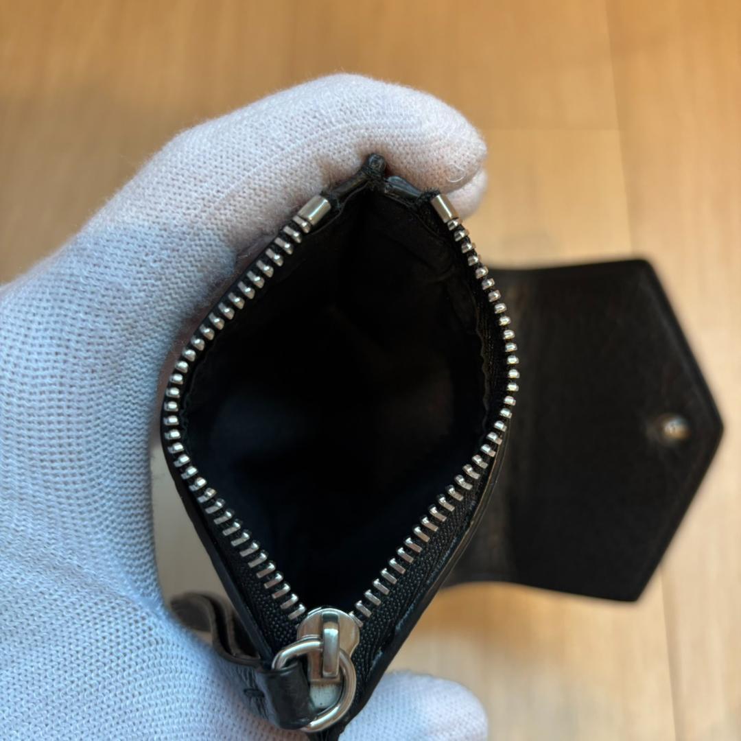 【未使用級】メゾンマルジェラ スリーフォールドウォレット 財布 4ステッチ