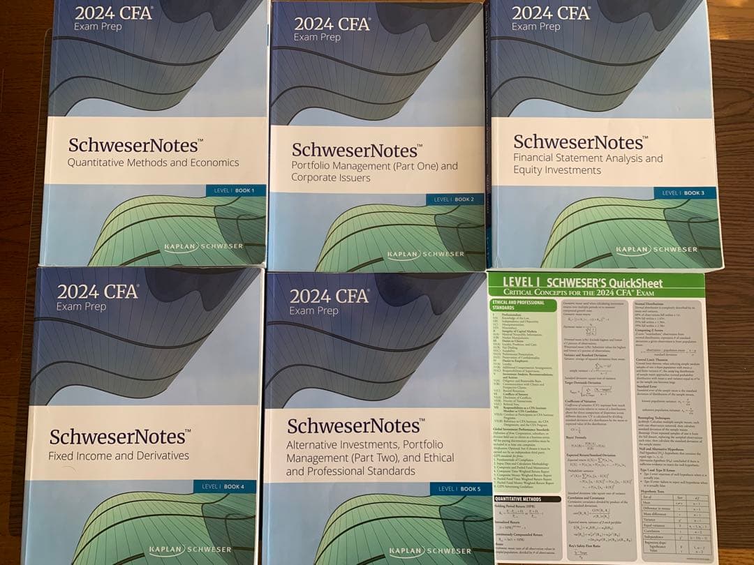語学・辞書・学習参考書 2024 CFA level1 schweser
