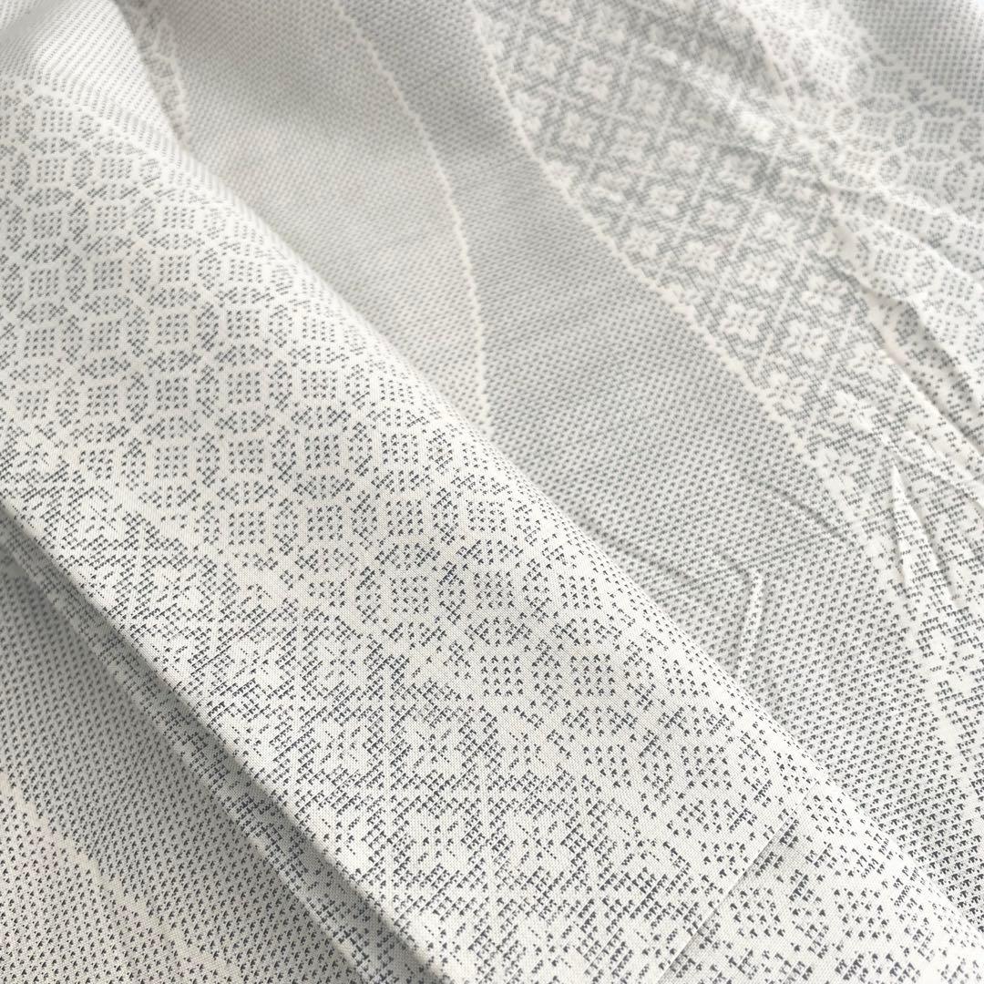 白大島　大島紬　袷仕立て