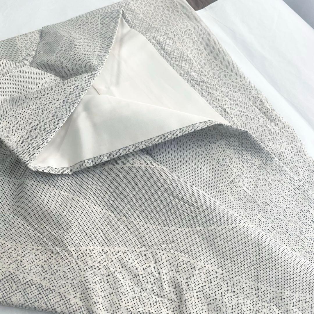 白大島　大島紬　袷仕立て