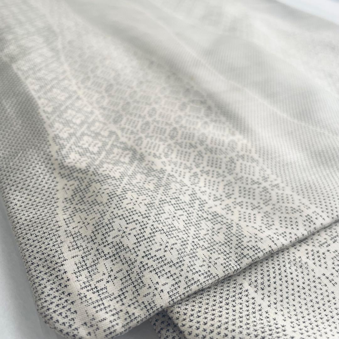 白大島　大島紬　袷仕立て