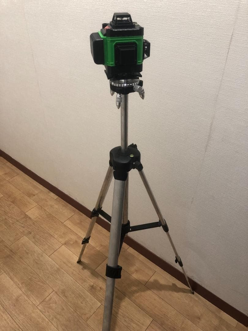 16ライングリーンレーザー墨出し器水平器/4D墨出し機/墨出器/1.2M三脚付き