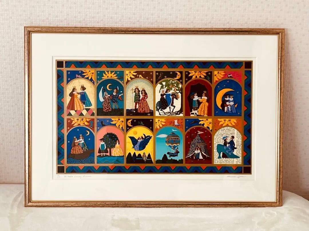 小澤摩純　踊る12人のお姫様　シルクスクリーン