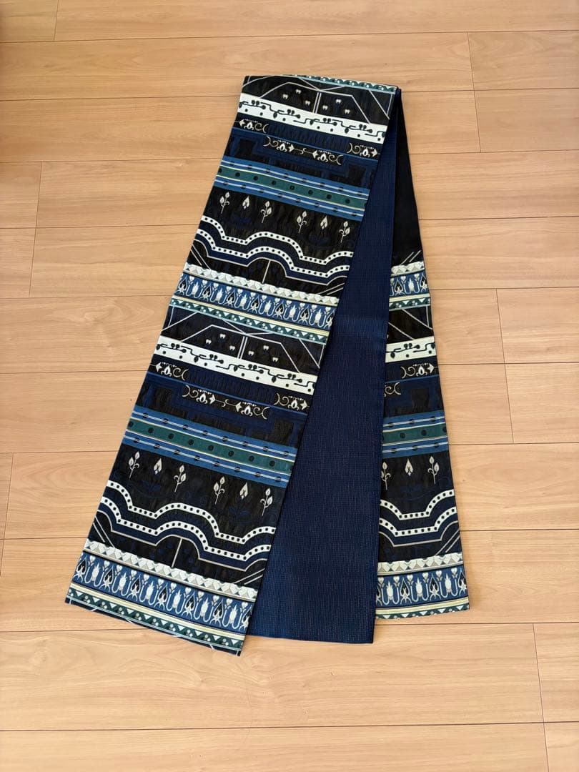 koushi様　袋帯　正絹　幾何学模様　お洒落