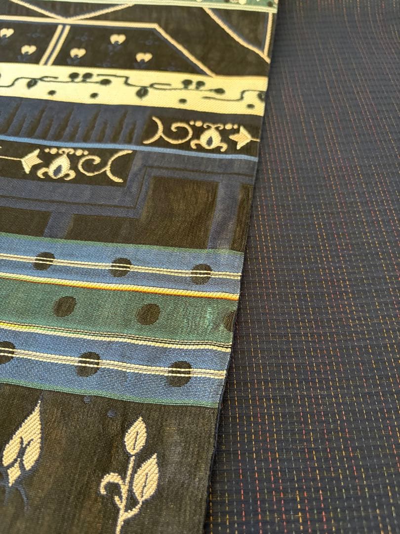 koushi様　袋帯　正絹　幾何学模様　お洒落
