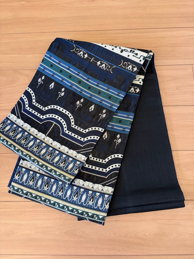 koushi様　袋帯　正絹　幾何学模様　お洒落