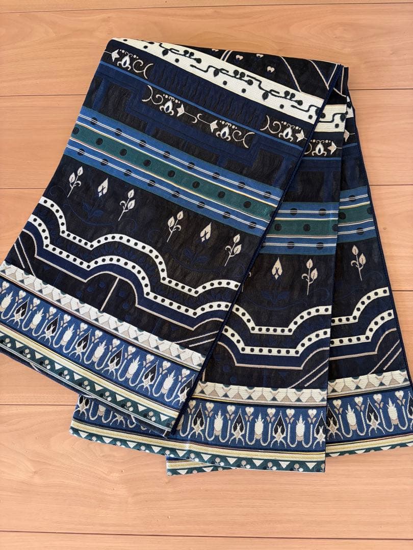 koushi様　袋帯　正絹　幾何学模様　お洒落