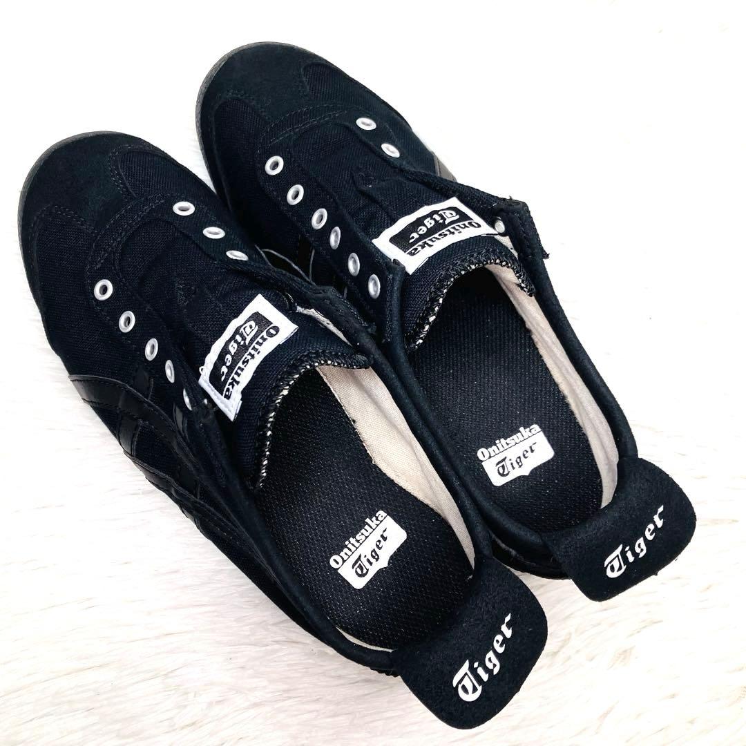 【未使用級】オニツカタイガー 24㌢メキシコ 66 スリッポン　ブラック