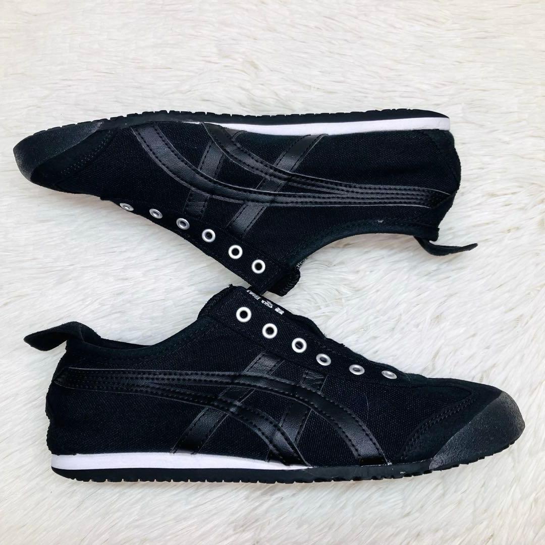 【未使用級】オニツカタイガー 24㌢メキシコ 66 スリッポン　ブラック