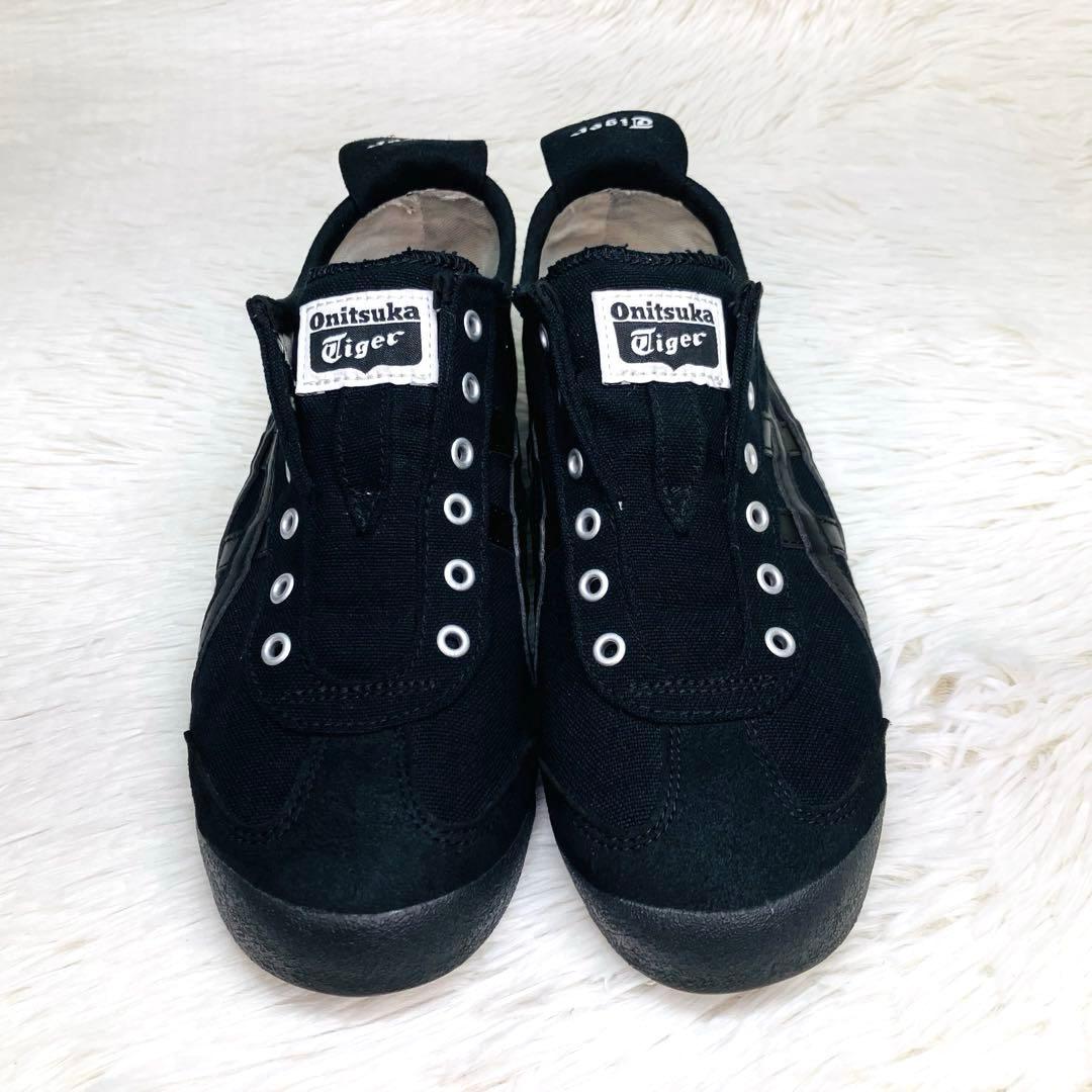 【未使用級】オニツカタイガー 24㌢メキシコ 66 スリッポン　ブラック