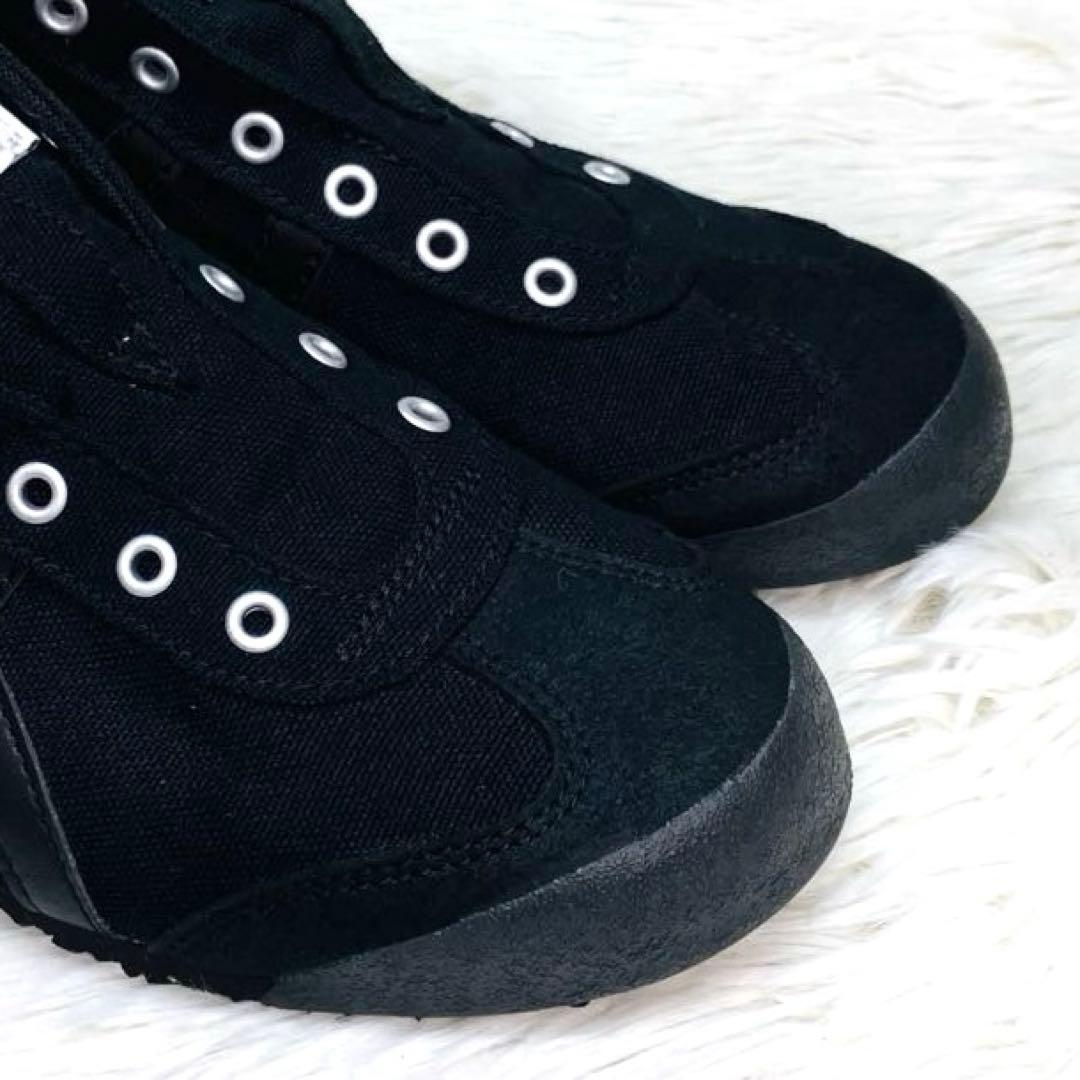 【未使用級】オニツカタイガー 24㌢メキシコ 66 スリッポン　ブラック