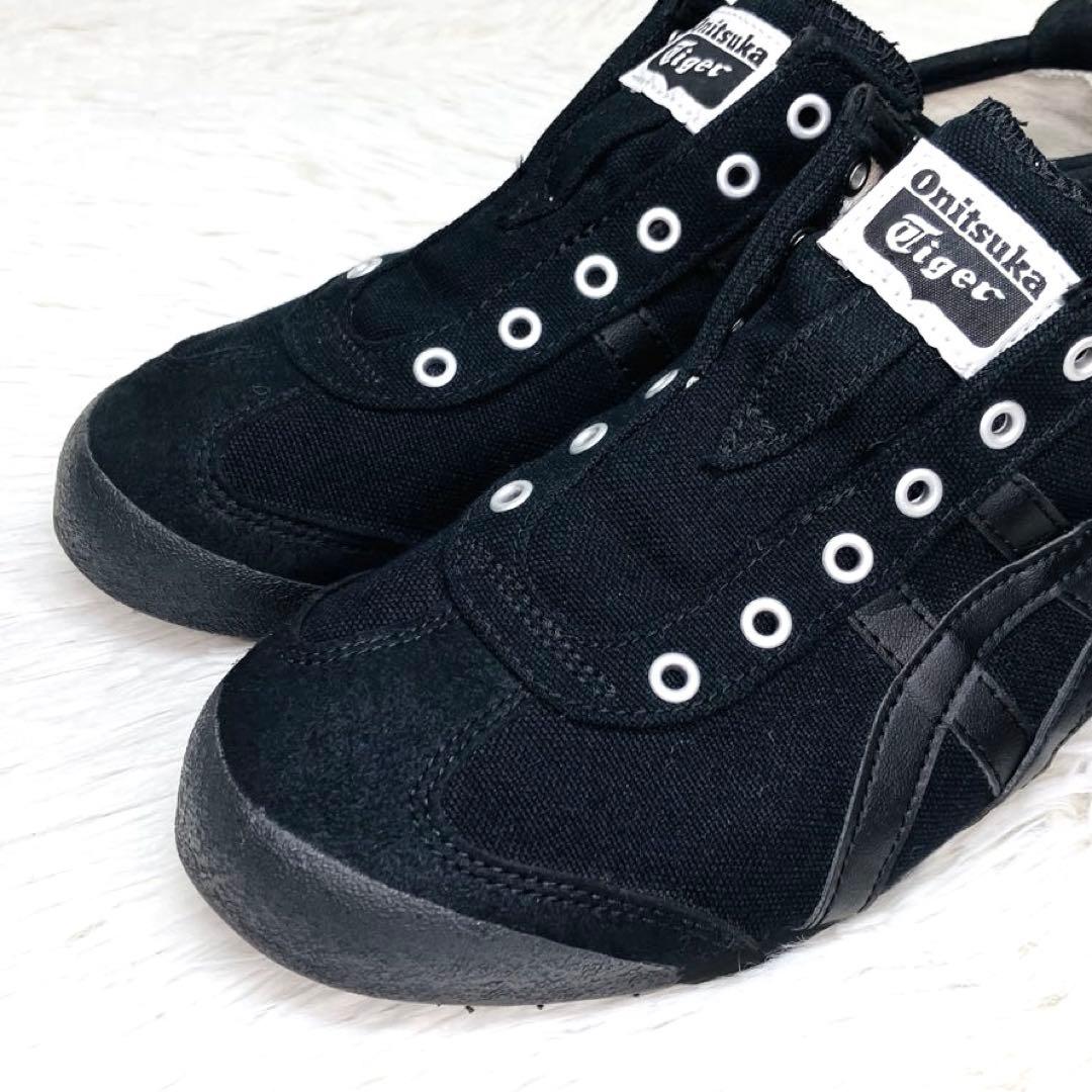 【未使用級】オニツカタイガー 24㌢メキシコ 66 スリッポン　ブラック