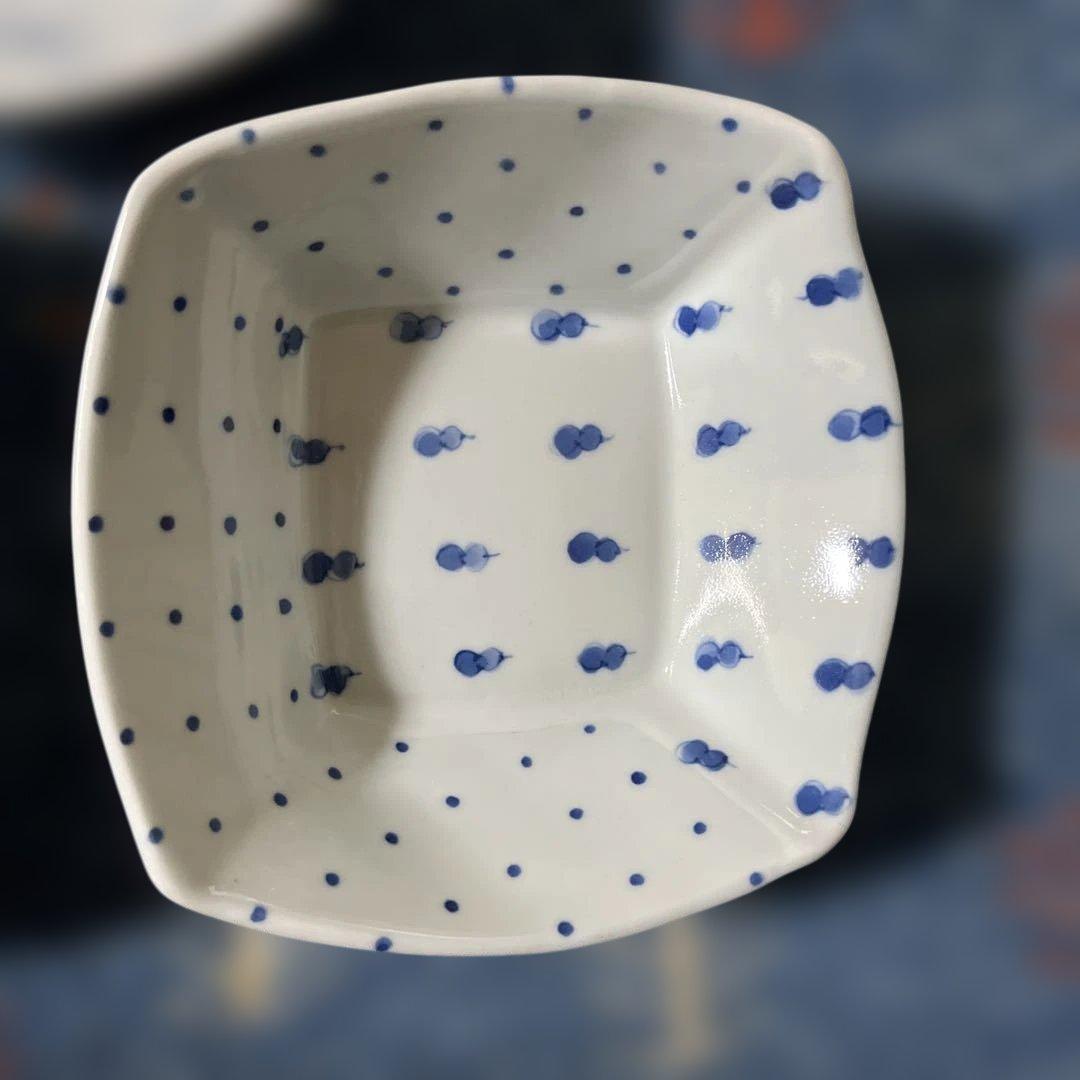 砥部焼スギウラ工房（四角形の鉢）3個セット