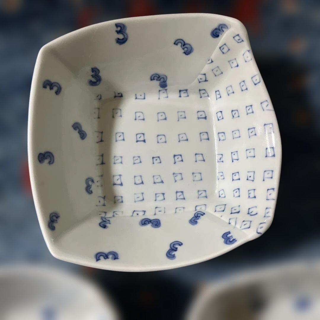 砥部焼スギウラ工房（四角形の鉢）3個セット