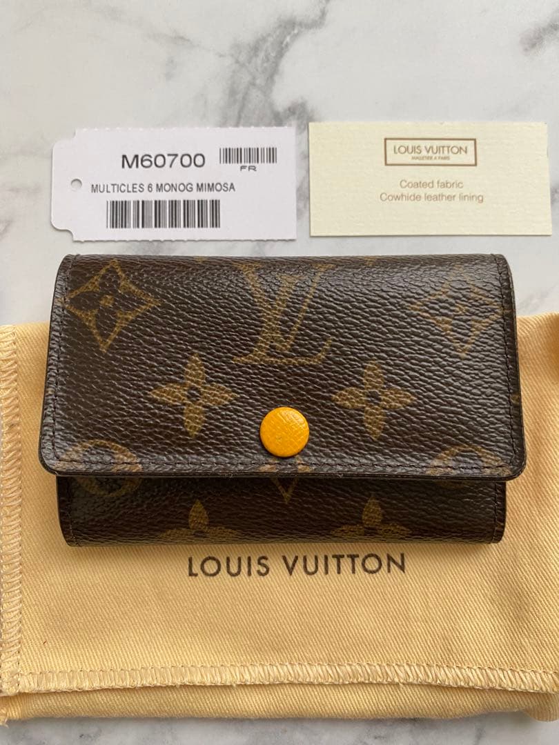 X*Z様 ルイヴィトン　キーケース　キーケース ミュルティクレ 6 イエロー