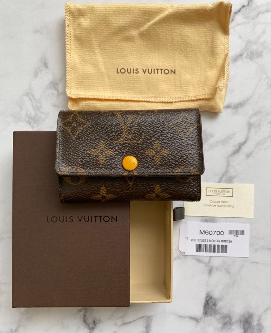 X*Z様 ルイヴィトン　キーケース　キーケース ミュルティクレ 6 イエロー