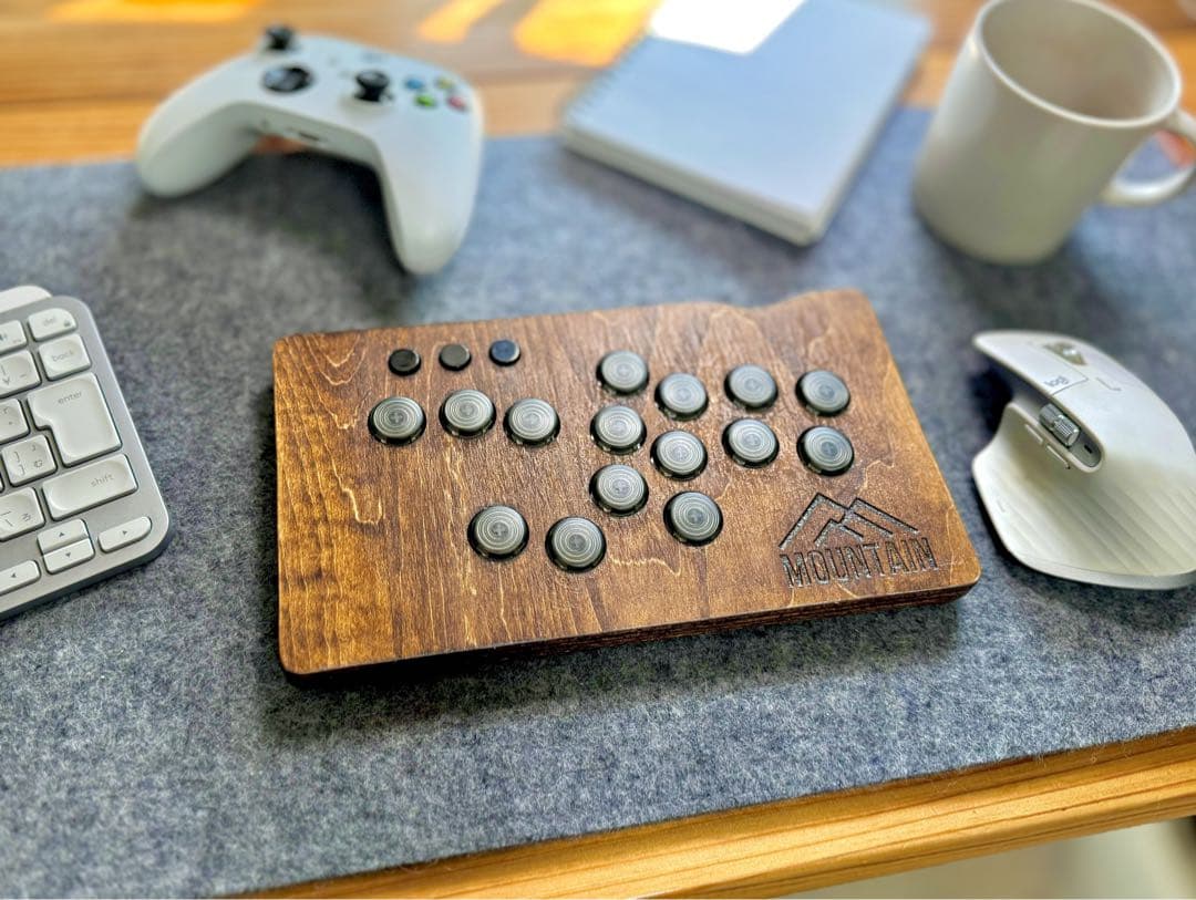 「MOUNTAIN」木製薄型レバーレスコントローラー