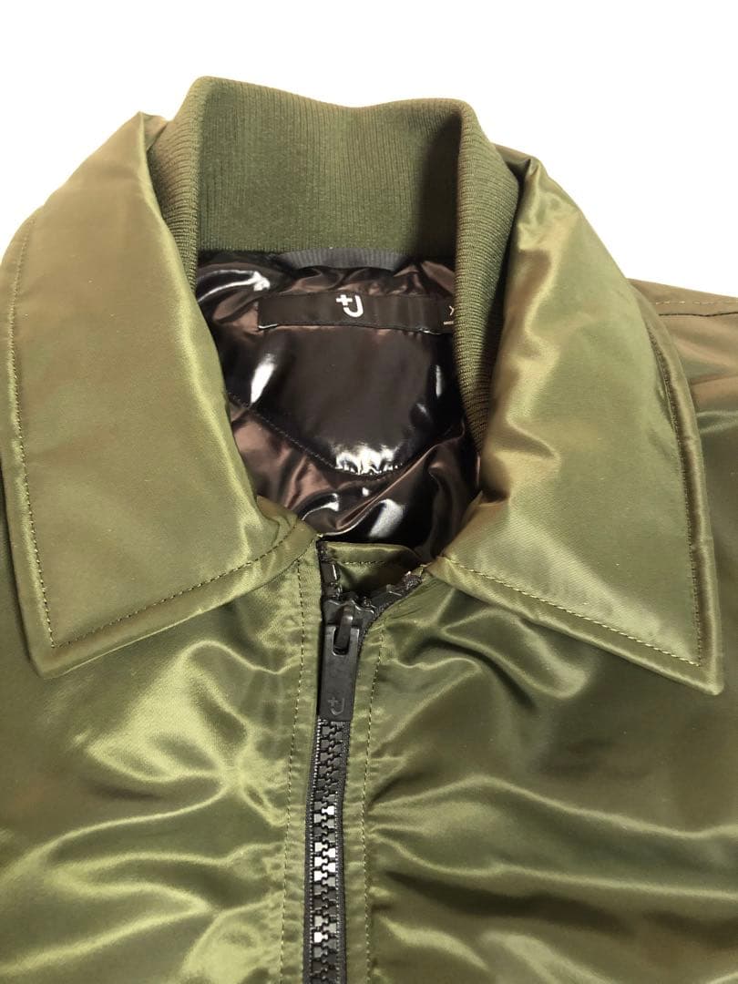 UNIQLO +J ダウンオーバーサイズリブブルゾン L ダウン90% カーキ