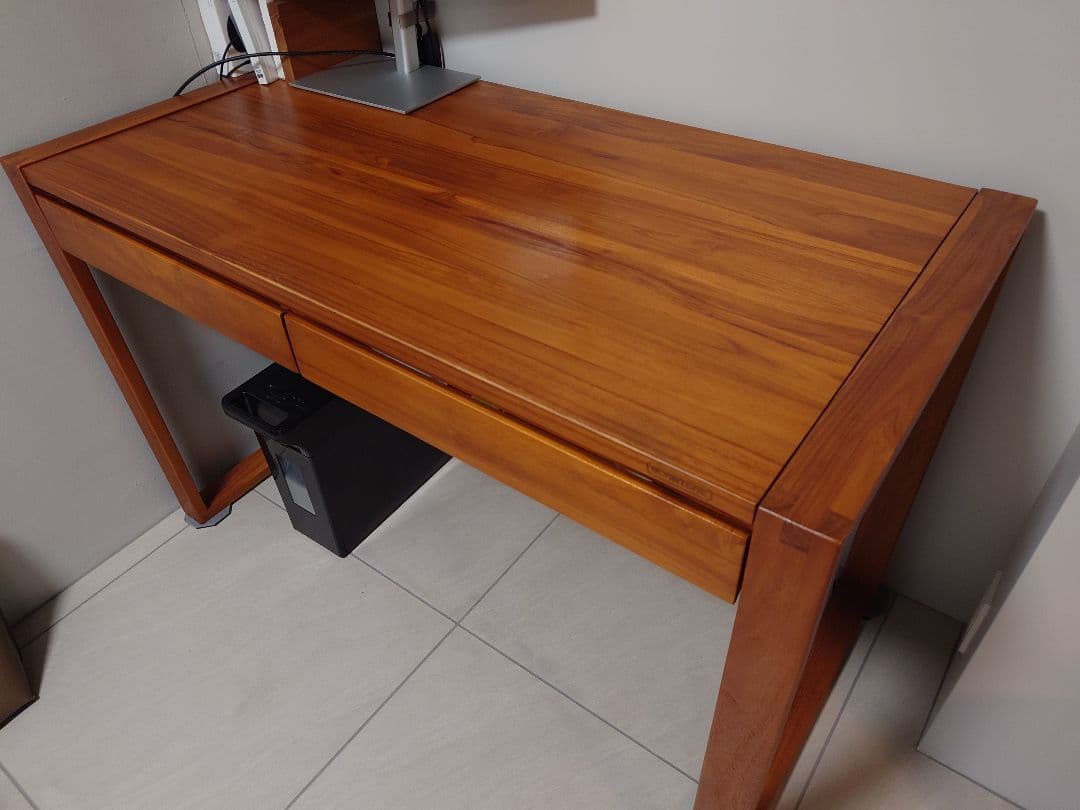 ぴ*ん様 SCANTEAK デスク チーク無垢材 120cm*60cm