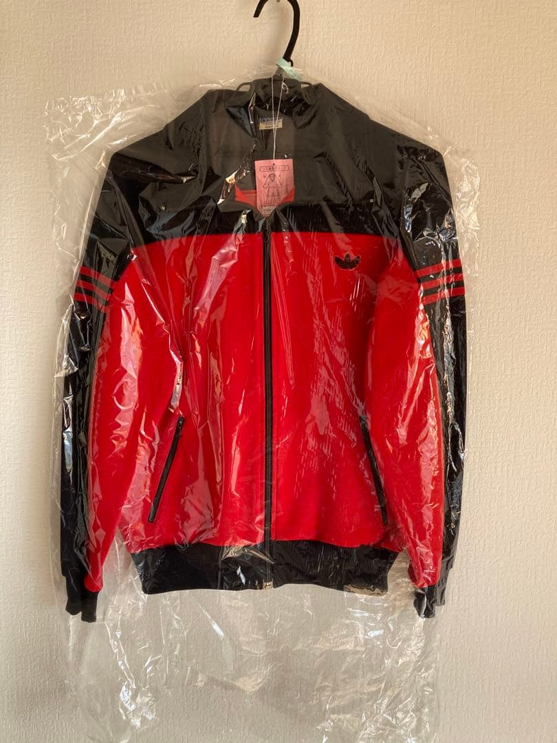 レア　70-80s デサント製 西ドイツ トラックジャケット　赤　クリーニング済