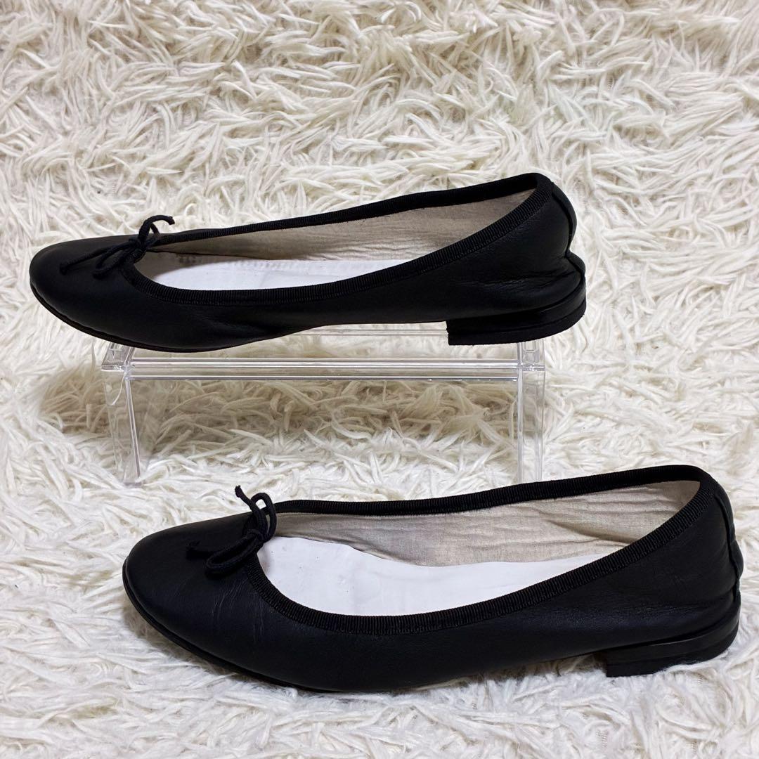 レペット バレエシューズ 39 本革 フラット リボン 黒